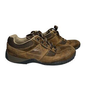 Nunn Bush Leather Walking Shoes Mens 9.5 M Brown All Terrain Comfort Casual